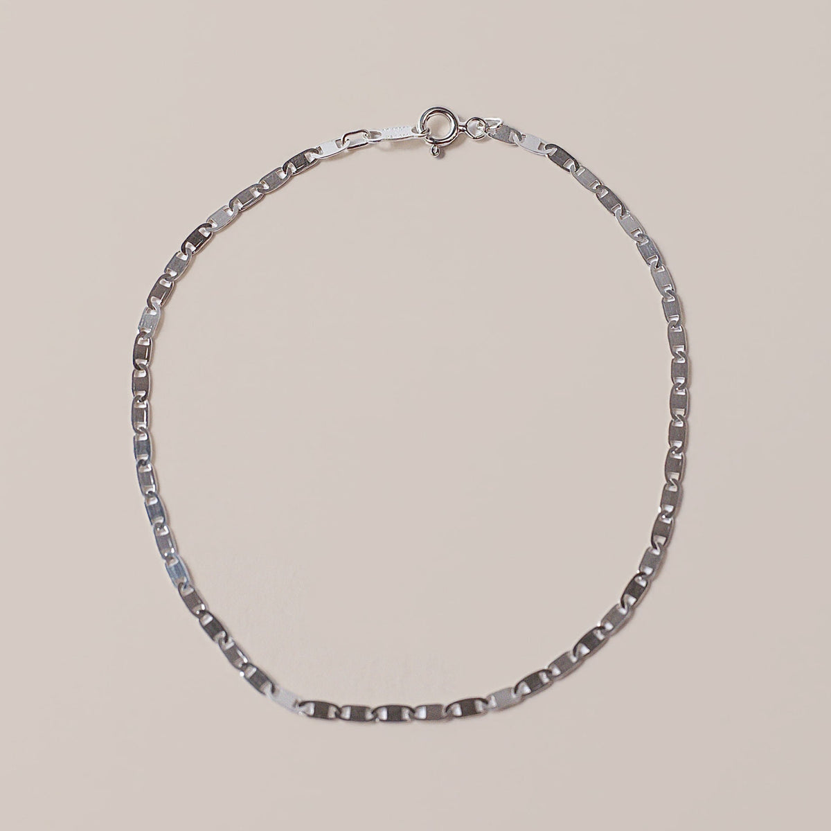 Sterling Silver Mariner Chain Anklet