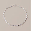 Sterling Silver Disc Chain Anklet
