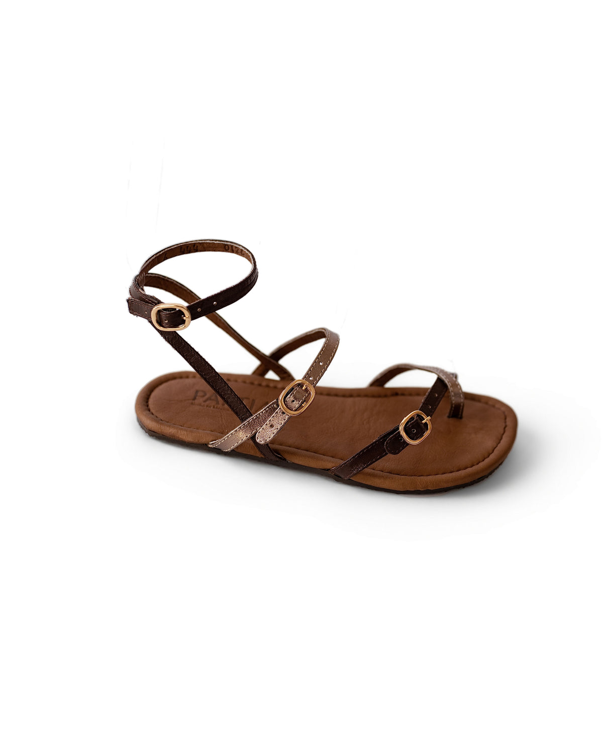 Alma Leather Toe-Strap Sandals - Amber